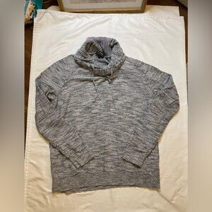 Express size large gray cowl sweater